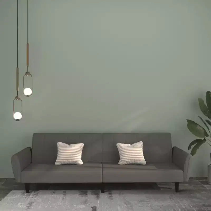 vidaXL Divano letto a 2 posti, poltroncina imbottita, divano letto a due posti in velluto
