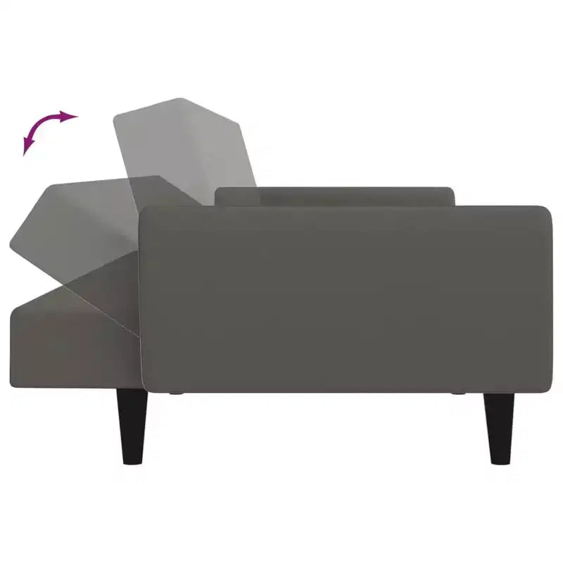 vidaXL Divano letto a 2 posti, poltroncina imbottita, divano letto a due posti in velluto