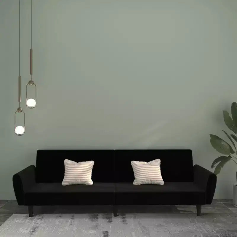 vidaXL Divano letto a 2 posti, poltroncina imbottita, divano letto a due posti in velluto