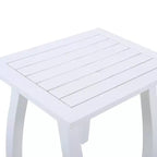 TUYOHW Tavolino d'appoggio da patio in legno di acacia, 48x38x48 cm, resistente alle intemperie, per giardino, piscina, compagno da interno, rettangolare