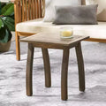 TUYOHW Acacia Wood Patio End Table,19x15x19 inch Weather-Resistant Patio Side Table for Backyard,Pool,indoor Companion,Rectangle