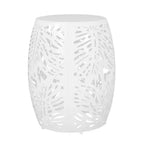 TUYOHW Table d'appoint de patio ronde moderne, 33,6 cm, en fer, pour jardin, piscine, compagnon d'intérieur, durable et stable