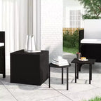 vidaXL Table d'appoint en rotin Console Table basse 3 pcs Poly-rotin
