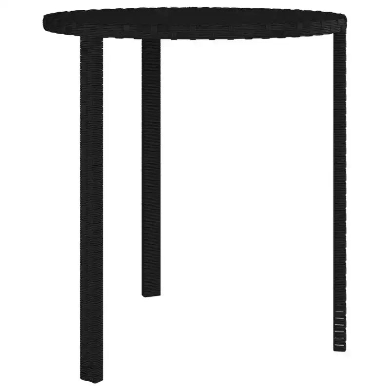 vidaXL Table d'appoint en rotin Console Table basse 3 pcs Poly-rotin