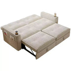 Canapé-lit convertible 73 po avec polyester de velours côtelé, causeuse inclinable pour salon, chambre d'amis ou appartement-Panipeachy