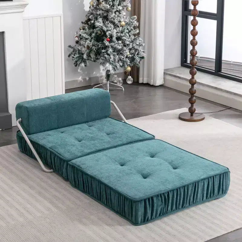 Divano letto singolo pieghevole moderno, poltrona letto convertibile in velluto a coste per soggiorno, camera degli ospiti, ufficio o appartamento-Panipeachy