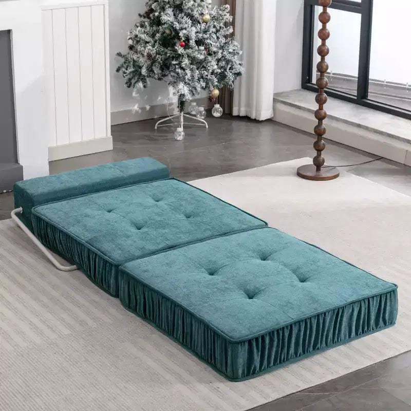 Divano letto singolo pieghevole moderno, poltrona letto convertibile in velluto a coste per soggiorno, camera degli ospiti, ufficio o appartamento-Panipeachy