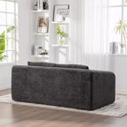 Moderno Divano Letto Convertibile 2-in-1 con Cuscini, Divanetto Pieghevole in ciniglia per Soggiorno o Camera degli Ospiti - Panipeachy