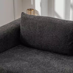Moderno Divano Letto Convertibile 2-in-1 con Cuscini, Divanetto Pieghevole in ciniglia per Soggiorno o Camera degli Ospiti - Panipeachy