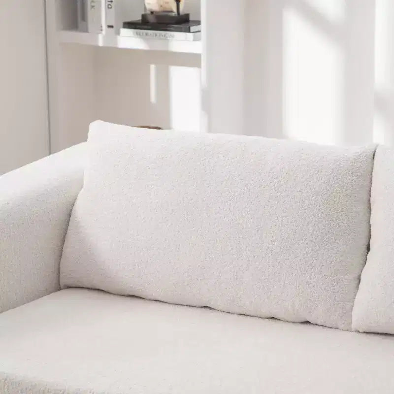 Moderno Divano Letto Convertibile 2-in-1 con Cuscini, Divanetto Pieghevole in ciniglia per Soggiorno o Camera degli Ospiti - Panipeachy