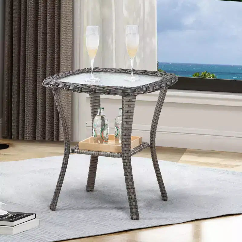 Tavolino da esterno UPTIOT Square 20.08'' L x 20.08'' W