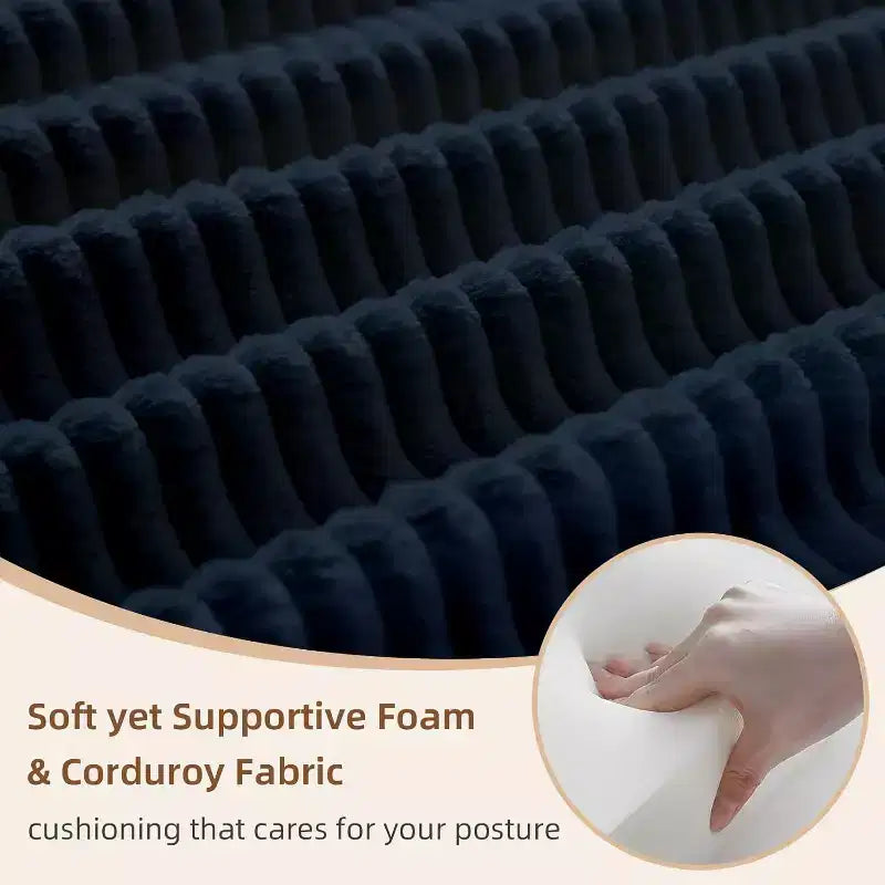 MooxvMoo Divano Letto Convertibile 4-in-1 Queen Size, Futon Pieghevole in Velluto a Coste con Telaio Fisso e Cuscino, per Soggiorno, Camera da Letto, Appartamento