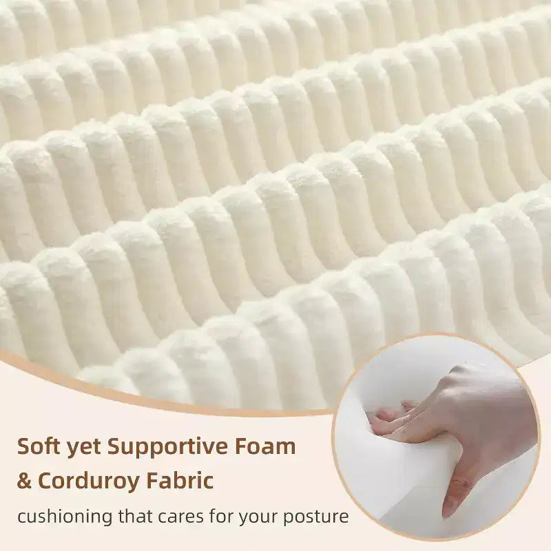 MooxvMoo Divano Letto Convertibile 4-in-1 Queen Size, Futon Pieghevole in Velluto a Coste con Telaio Fisso e Cuscino, per Soggiorno, Camera da Letto, Appartamento