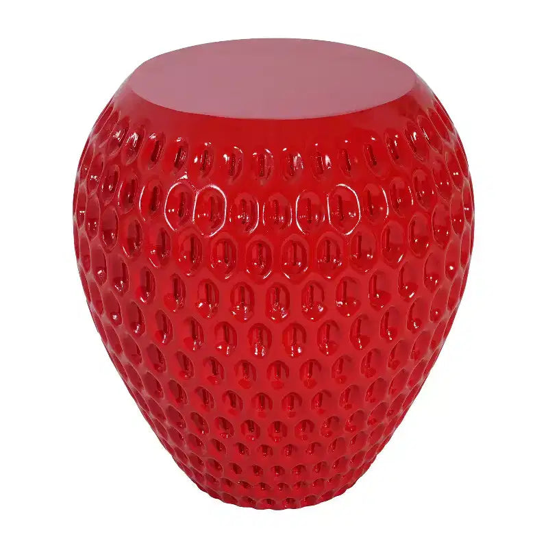 Christopher Knight Home Misaki Table d'appoint de patio en béton léger au design moderne inspiré de la fraise