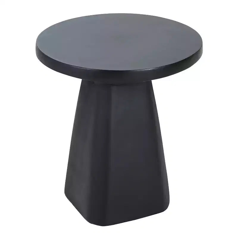 Christopher Knight Home Mio Table d'appoint moderne ronde en béton léger avec pieds coniques