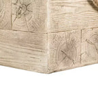Christopher Knight Home Ryota, tavolino laterale quadrato rustico da patio in cemento leggero con corda intrecciata