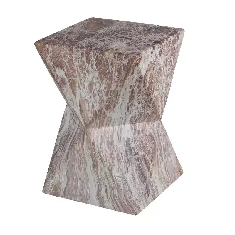 Table d'appoint GDFStudio Naomi moderne en béton léger pour patio