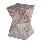 Table d'appoint GDFStudio Naomi moderne en béton léger pour patio