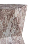 Table d'appoint GDFStudio Naomi moderne en béton léger pour patio