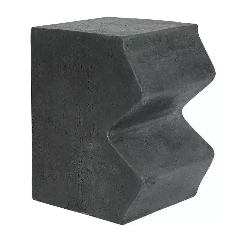 TUYOHW Lot de 2 tables d'appoint d'extérieur, design unique, table d'appoint combinée de patio avec plateau rectangulaire, table polyvalente pour jardin, balcon, porche