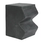 TUYOHW Lot de 2 tables d'appoint d'extérieur, design unique, table d'appoint combinée de patio avec plateau rectangulaire, table polyvalente pour jardin, balcon, porche