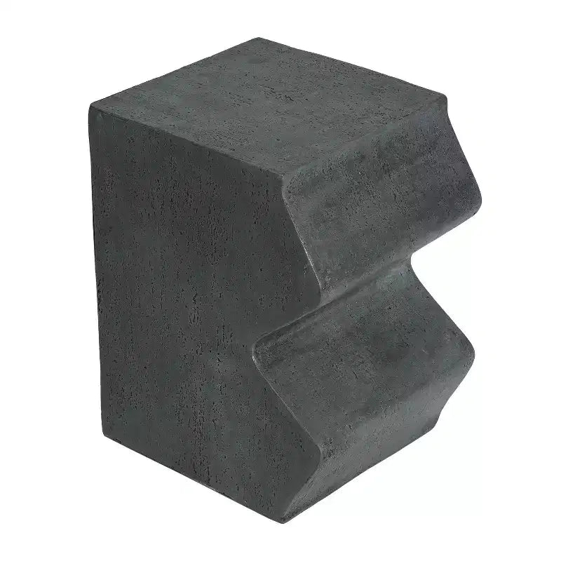 TUYOHW Lot de 2 tables d'appoint d'extérieur, design unique, table d'appoint combinée de patio avec plateau rectangulaire, table polyvalente pour jardin, balcon, porche