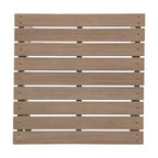 TUYOHW Table d'appoint extérieure en bois Petite table avec plateau à lattes Table d'appoint carrée de patio avec cadre robuste Table basse pour jardin, balcon, porche