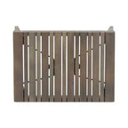 TUYOHW Table d'appoint d'extérieur en bois, table pliante avec plateau à lattes, table d'appoint rectangulaire de patio avec cadre robuste, table basse pour jardin, balcon, porche