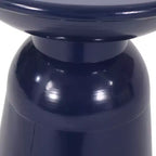 TUYOHW 15 Tavolino Moderno da Esterno con Design Circolare, Tavolino Laterale in Metallo per Patio Elegante, Tavolino da Caffè Piccolo per Giardino, Balcone, Portico