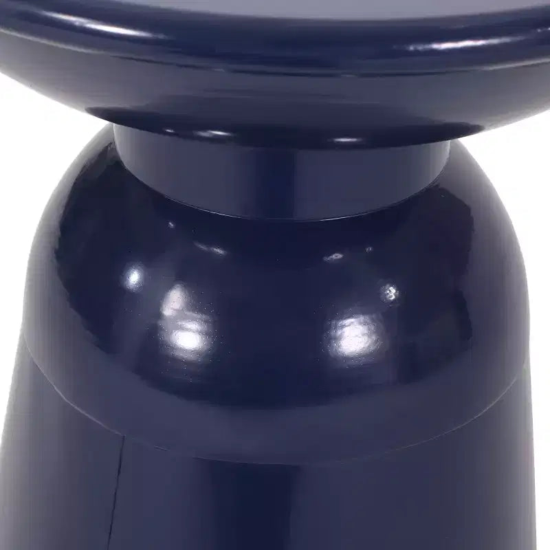 TUYOHW 15 Tavolino Moderno da Esterno con Design Circolare, Tavolino Laterale in Metallo per Patio Elegante, Tavolino da Caffè Piccolo per Giardino, Balcone, Portico