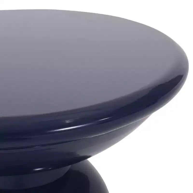 TUYOHW 15 Tavolino Moderno da Esterno con Design Circolare, Tavolino Laterale in Metallo per Patio Elegante, Tavolino da Caffè Piccolo per Giardino, Balcone, Portico
