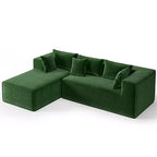 106 Canapé d'angle moderne, canapé 3 places rembourré en L avec assise profonde, canapés modulaires pour salon, aucun assemblage requis