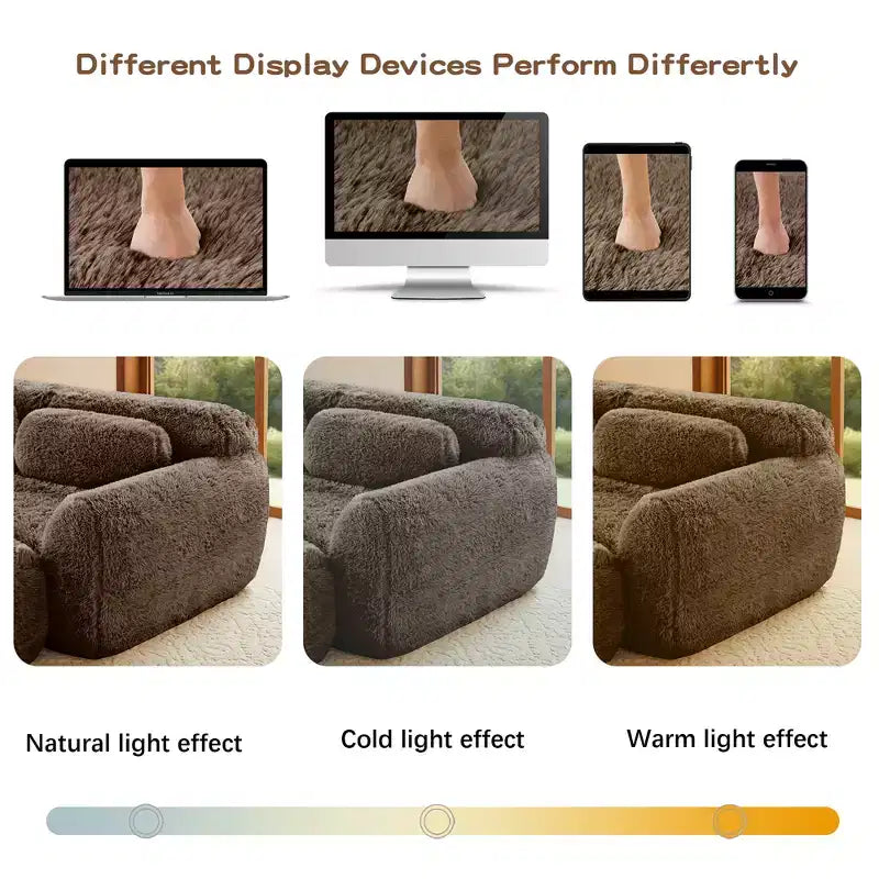 Divano modulare a 2 posti, morbido tessuto felpato, fondo antiscivolo, spugna HD 32D, nessun montaggio, design ergonomico, con cuscini decorativi per soggiorni