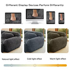 Canapé en peluche douce désossé de 149 pouces, éponge HD 32D, conception ergonomique, emballage sous vide, combinaison libre, connexion par boucle pour chambre/bureau/home cinéma
