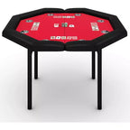 48 Poker Table Top,8 Player Foldable Texas Holdem Poker Table with Padded Rails & Cup Holders,Portable Game Table for Home Party & Game Night