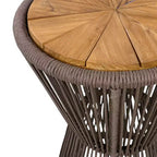 Christopher Knight Home Nara Tavolino da Esterno in Legno di Acacia e Corda Intrecciata, Set da 2