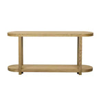 Table d'entrée, Console 2 niveaux avec plateau au design épuré, Table de canapé, Table d'entrée de style ferme avec étagère inférieure