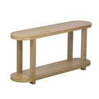 Table d'entrée, Console 2 niveaux avec plateau au design épuré, Table de canapé, Table d'entrée de style ferme avec étagère inférieure
