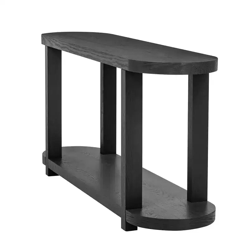 Table d'entrée, Console 2 niveaux avec plateau au design épuré, Table de canapé, Table d'entrée de style ferme avec étagère inférieure