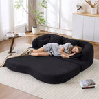 Canapé-Lit Pliable 2 en 1 Whisen, Canapé sans Os Convertible 70 Pliable avec 4 Oreillers