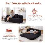 Canapé-Lit Pliable 2 en 1 Whisen, Canapé sans Os Convertible 70 Pliable avec 4 Oreillers