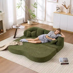 Canapé-Lit Pliable 2 en 1 Whisen, Canapé sans Os Convertible 70 Pliable avec 4 Oreillers