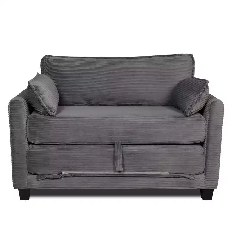 Divano Letto Convertibile 2 in 1, Divanetto Imbottito Trasformabile con 2 Cuscini, Divano da Pavimento per Appartamento, Soggiorno e Camera degli Ospiti