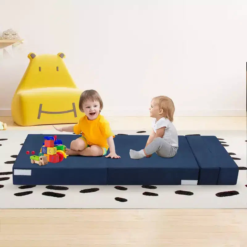 COZONY Canapé-lit pliant, Canapé-lit pliable avec oreiller, Matelas de couchage convertible, Canapé-futon au sol avec housse lavable en mousse à mémoire de forme, Taille individuelle