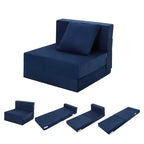 COZONY Canapé-lit pliant, Canapé-lit pliable avec oreiller, Matelas de couchage convertible, Canapé-futon au sol avec housse lavable en mousse à mémoire de forme, Taille individuelle