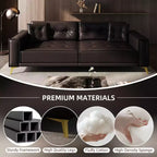 Whisen 92.1 Canapé-lit escamotable King Size, canapé convertible 3 en 1 en similicuir avec 2 oreillers