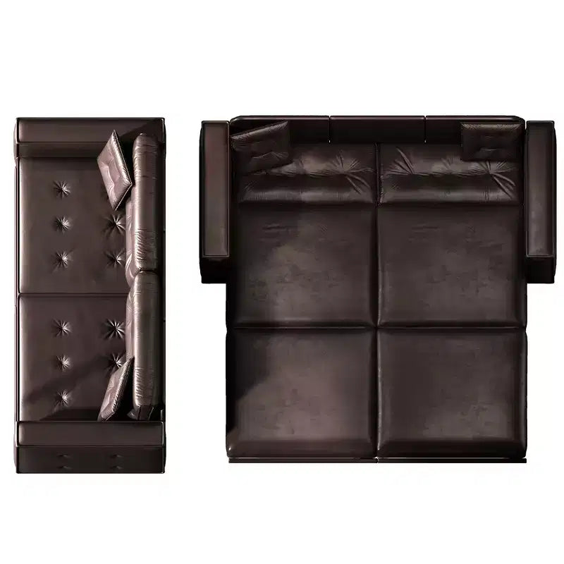 Whisen 92.1 Canapé-lit escamotable King Size, canapé convertible 3 en 1 en similicuir avec 2 oreillers