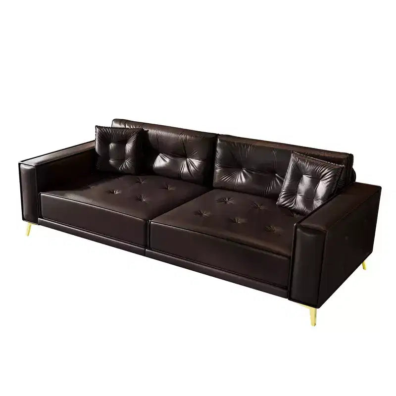 Whisen 92.1 Canapé-lit escamotable King Size, canapé convertible 3 en 1 en similicuir avec 2 oreillers