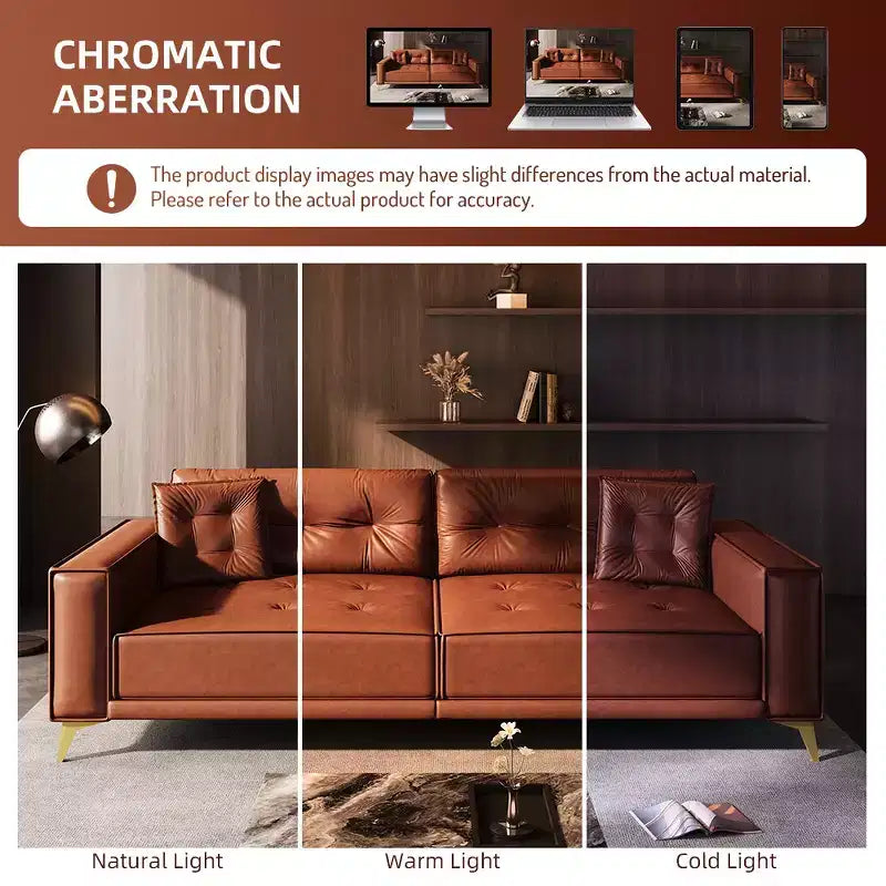 Whisen 92.1 Canapé-lit escamotable King Size, canapé convertible 3 en 1 en similicuir avec 2 oreillers
