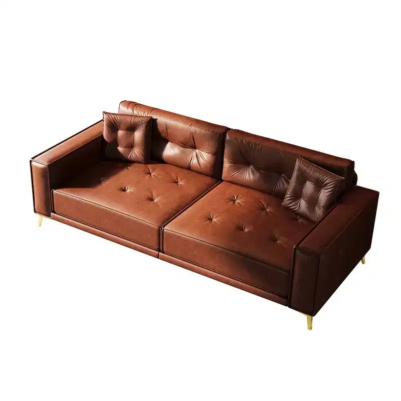 Whisen 92.1 Canapé-lit escamotable King Size, canapé convertible 3 en 1 en similicuir avec 2 oreillers